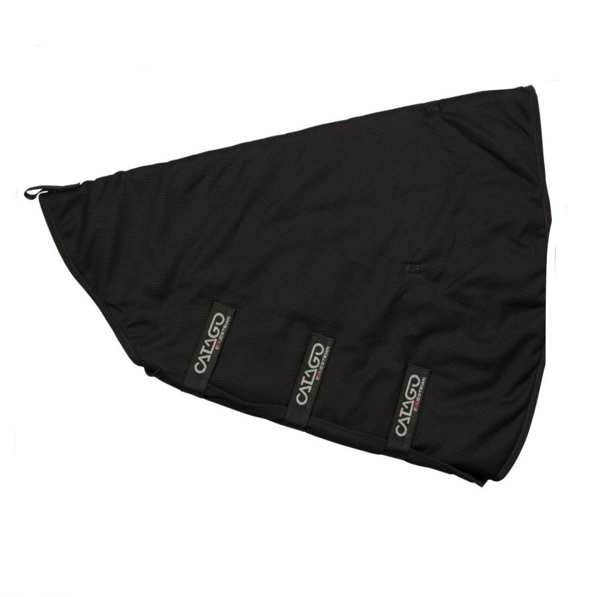 Catago FIR-TECH neck hals nek zwart recuptex circulatie lak shine dierenarts rugblessure paard pony magneet magnetisch blessure doorbloeding artrose wedstrijd kentucky bond bont luxe chique magneet infrared infrarood