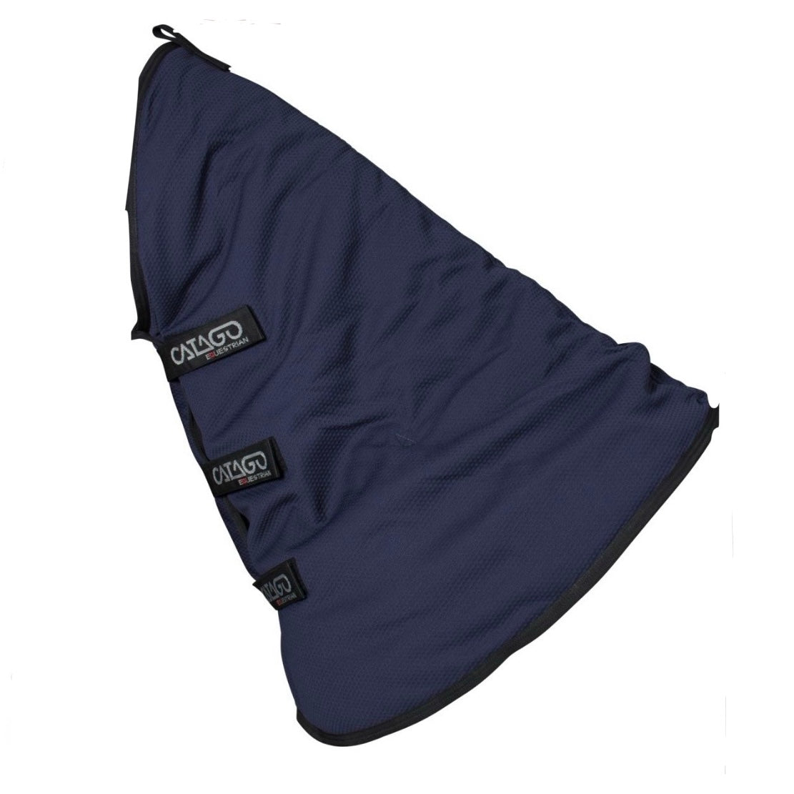 Catago FIR-TECH neck hals nek zwart recuptex circulatie lak shine dierenarts rugblessure paard pony magneet magnetisch blessure doorbloeding artrose wedstrijd kentucky bond bont luxe chique magneet blauw zwart navy  infrared infrarood