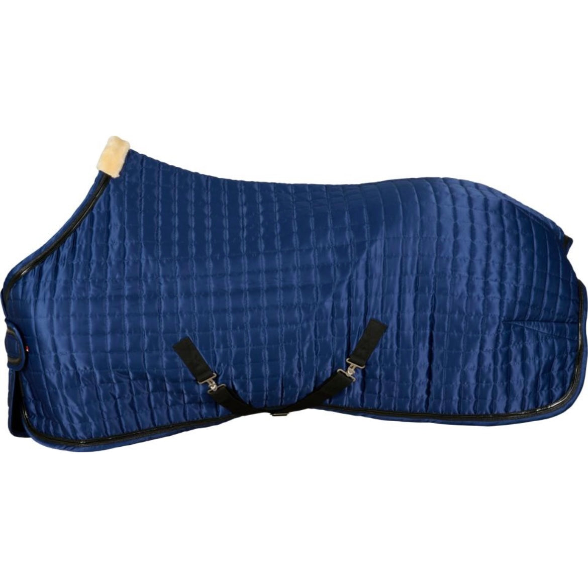 Catago FIR-TECH show rug 100 gram blauw navy lak recuptex circulatie rugblessure paard pony magneet magnetisch blessure doorbloeding artrose wedstrijd kentucky bond bont luxe chique 